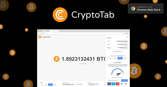 Klicken Sie hier, um das Plug-in für Google Chrome, Firefox oder den Cryptotab-Browser herunterzuladen - um sofort Bitcoins zu verdienen